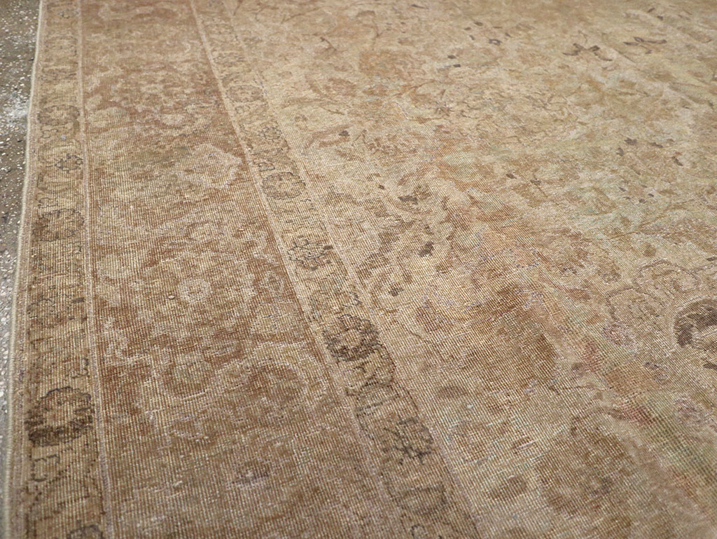 Antique Persian Tabriz Small Room Size Carpet, No.23458 - Galerie Shabab