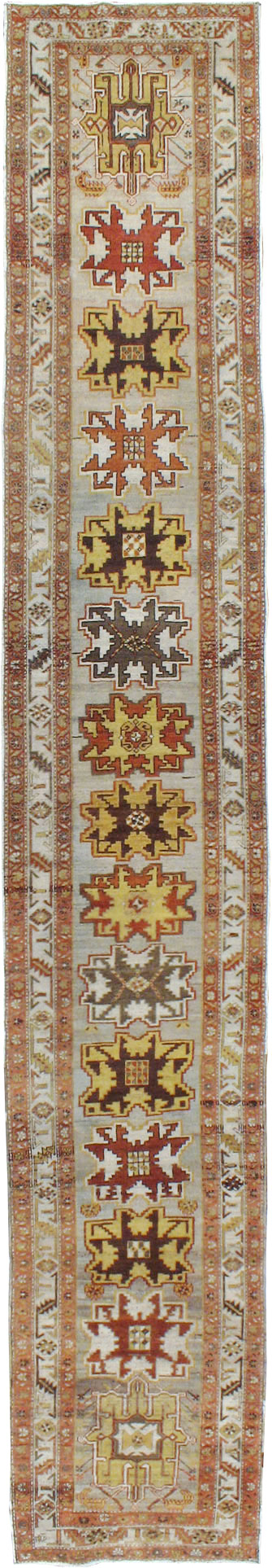 Vintage Persian Heriz Gallery Runner, No.23459 - Galerie Shabab