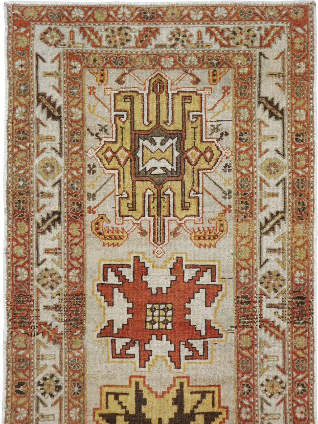Vintage Persian Heriz Gallery Runner, No.23459 - Galerie Shabab