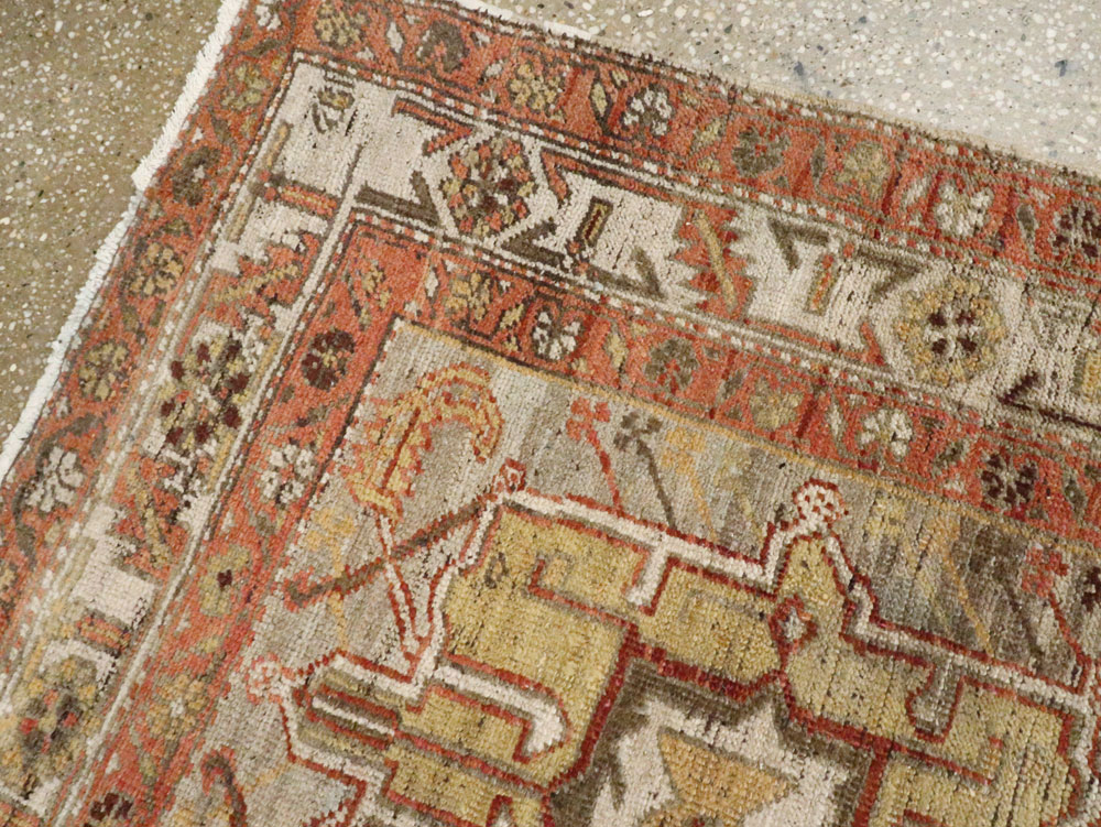 Vintage Persian Heriz Gallery Runner, No.23459 - Galerie Shabab