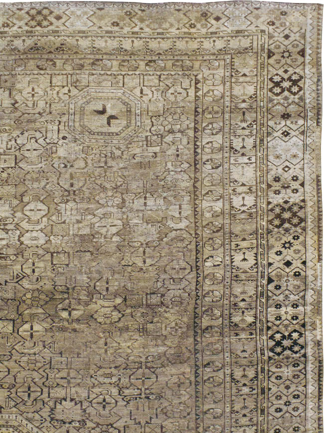 Antique Central Asian Beshir Carpet, No.23502 - Galerie Shabab