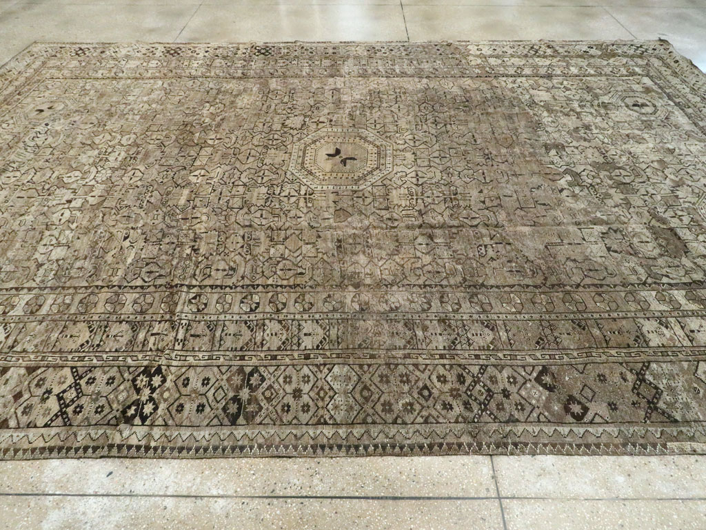 Antique Central Asian Beshir Carpet, No.23502 - Galerie Shabab