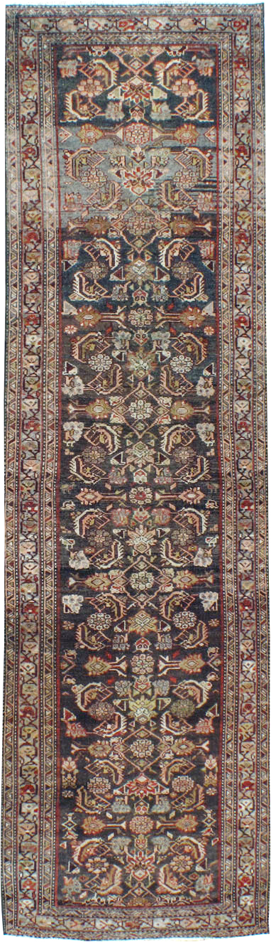 Vintage Persian Malayer Runner, No.23503 - Galerie Shabab