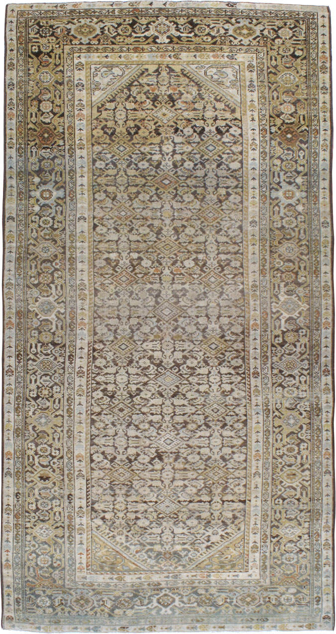 Vintage Persian Malayer Gallery Carpet, No.23511 - Galerie Shabab