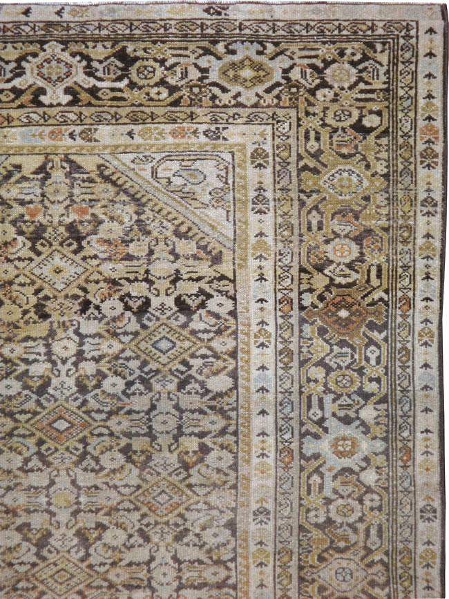 Vintage Persian Malayer Gallery Carpet, No.23511 - Galerie Shabab