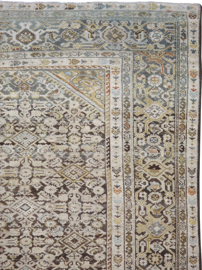 Vintage Persian Malayer Gallery Carpet, No.23511 - Galerie Shabab