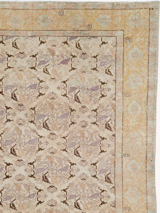 Antique Persian Senneh Tabriz Carpet, No.23515 - Galerie Shabab
