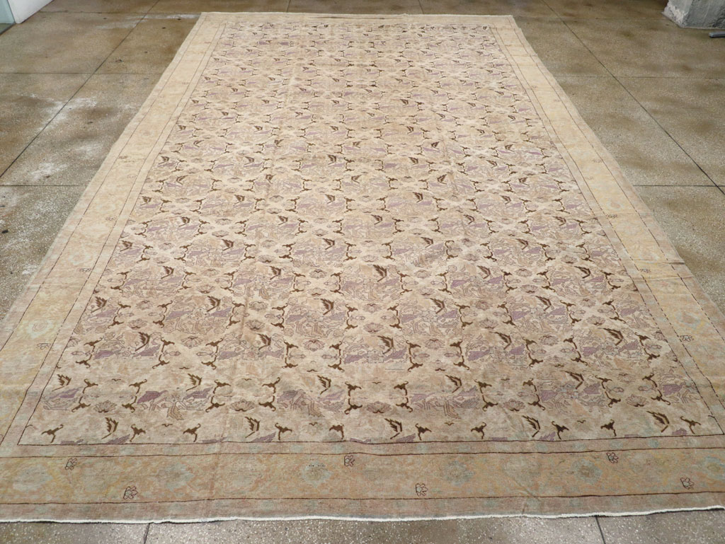 Antique Persian Senneh Tabriz Carpet, No.23515 - Galerie Shabab