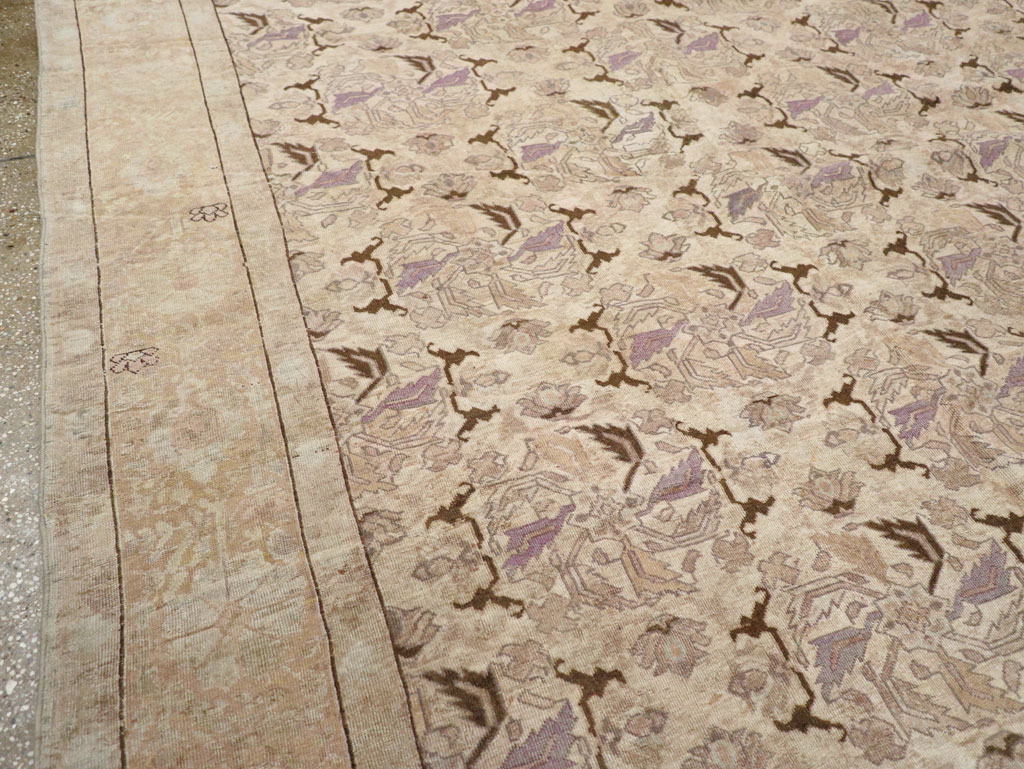 Antique Persian Senneh Tabriz Carpet, No.23515 - Galerie Shabab