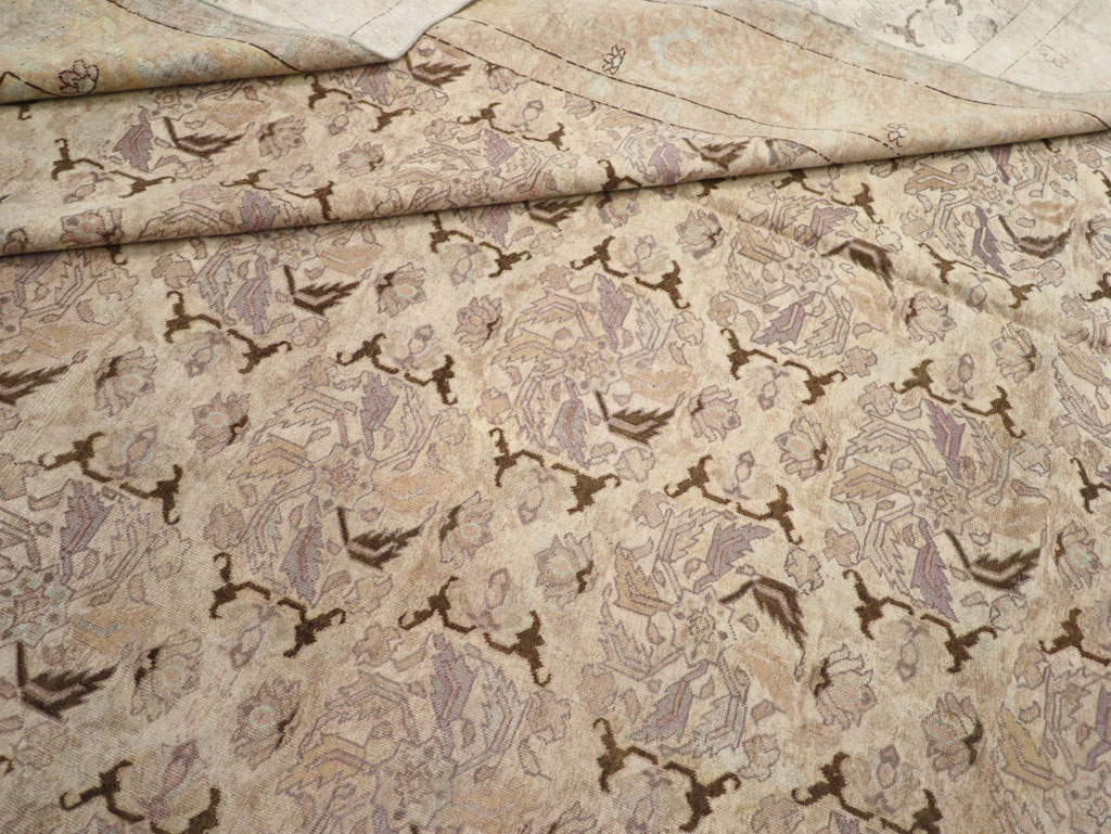 Antique Persian Senneh Tabriz Carpet, No.23515 - Galerie Shabab