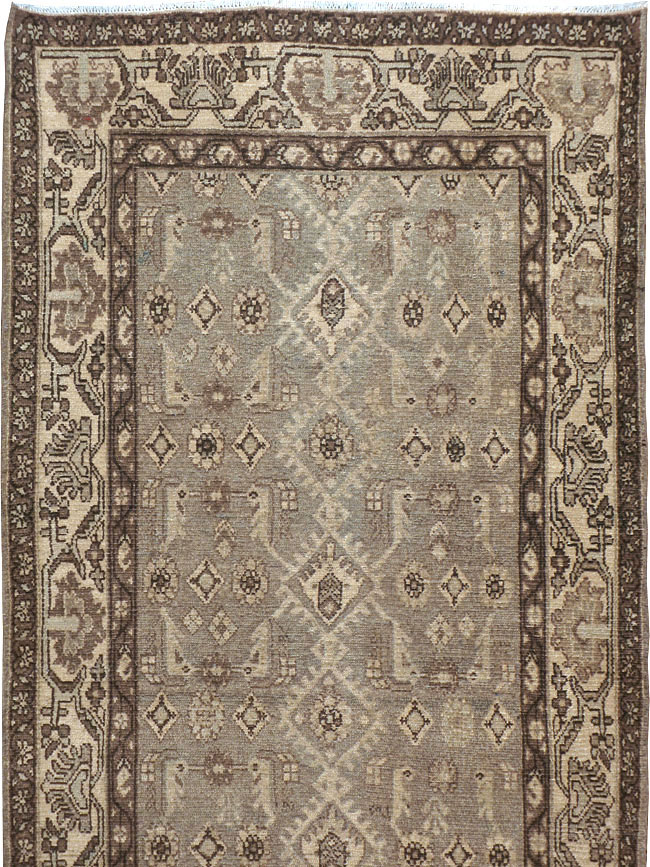 Vintage Persian Malayer Runner, No.23528 - Galerie Shabab