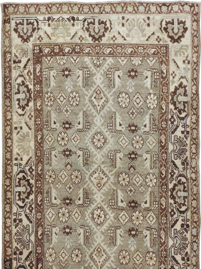 Vintage Persian Malayer Runner, No.23529 - Galerie Shabab