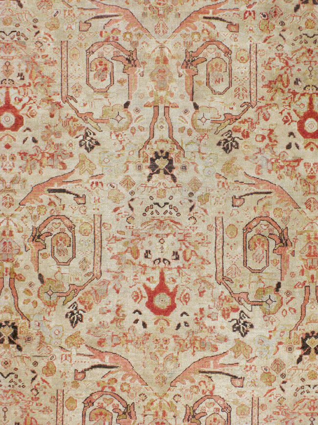 Antique Persian Mahal Carpet, No.23530 - Galerie Shabab