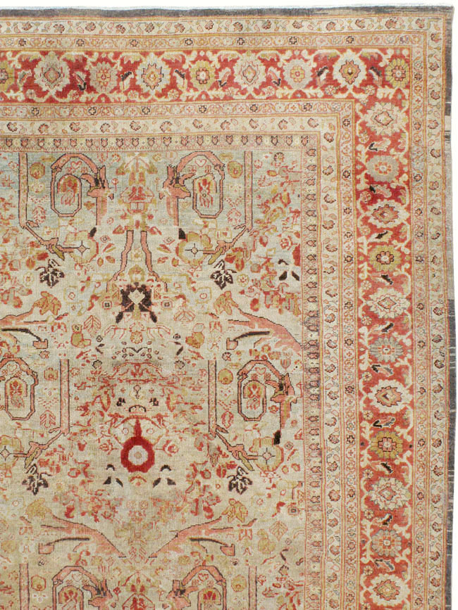 Antique Persian Mahal Carpet, No.23530 - Galerie Shabab