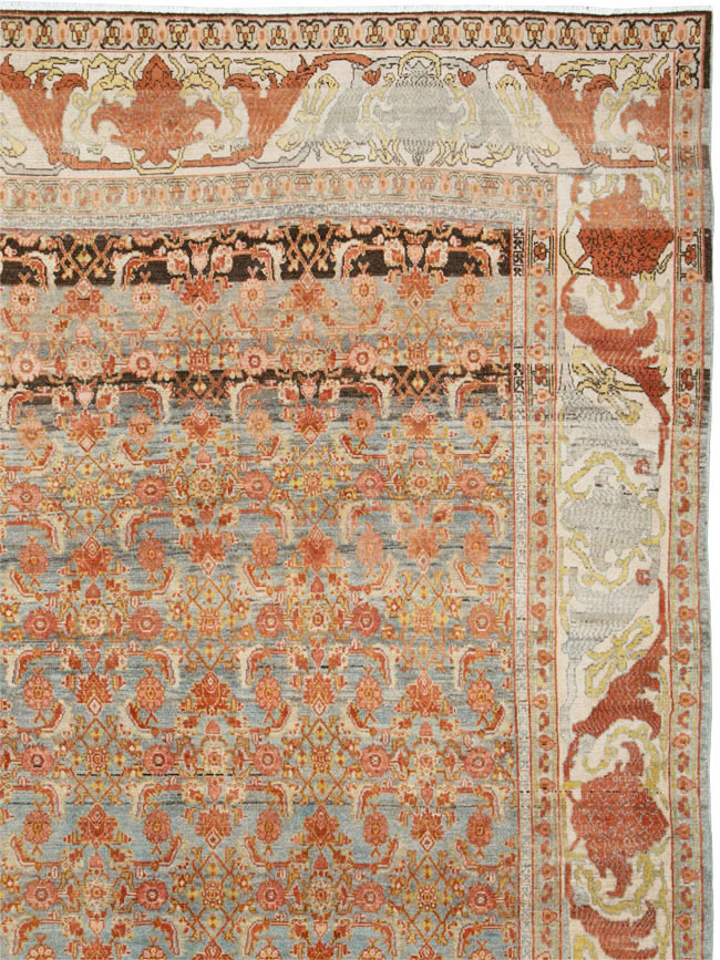 Antique Persian Senneh Rug, No.23531 - Galerie Shabab