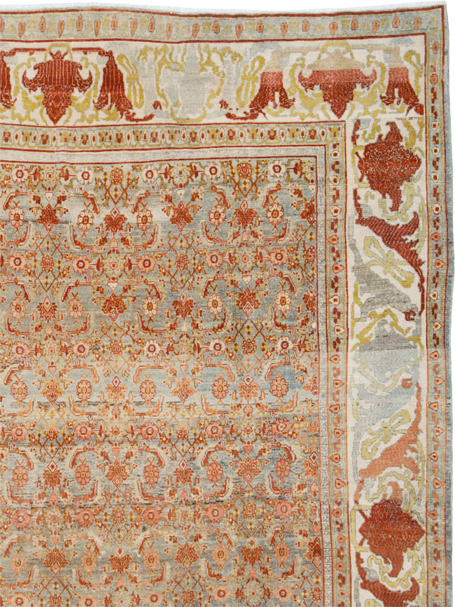 Antique Persian Senneh Rug, No.23531 - Galerie Shabab