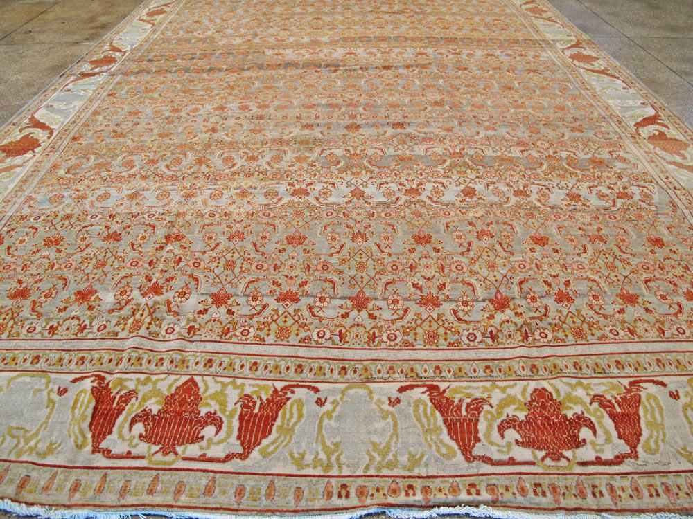 Antique Persian Senneh Rug, No.23531 - Galerie Shabab
