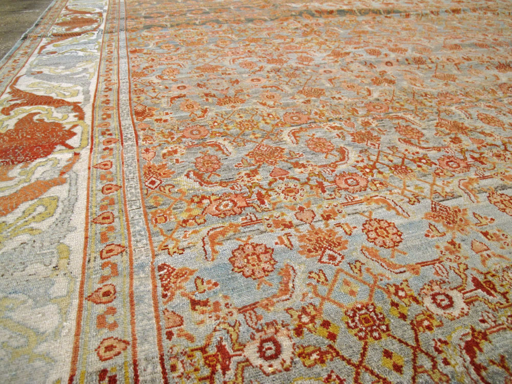 Antique Persian Senneh Rug, No.23531 - Galerie Shabab