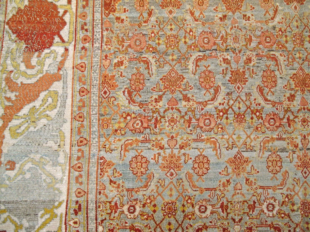 Antique Persian Senneh Rug, No.23531 - Galerie Shabab