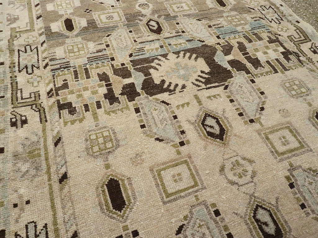 Vintage Persian Malayer Runner, No.23539 - Galerie Shabab