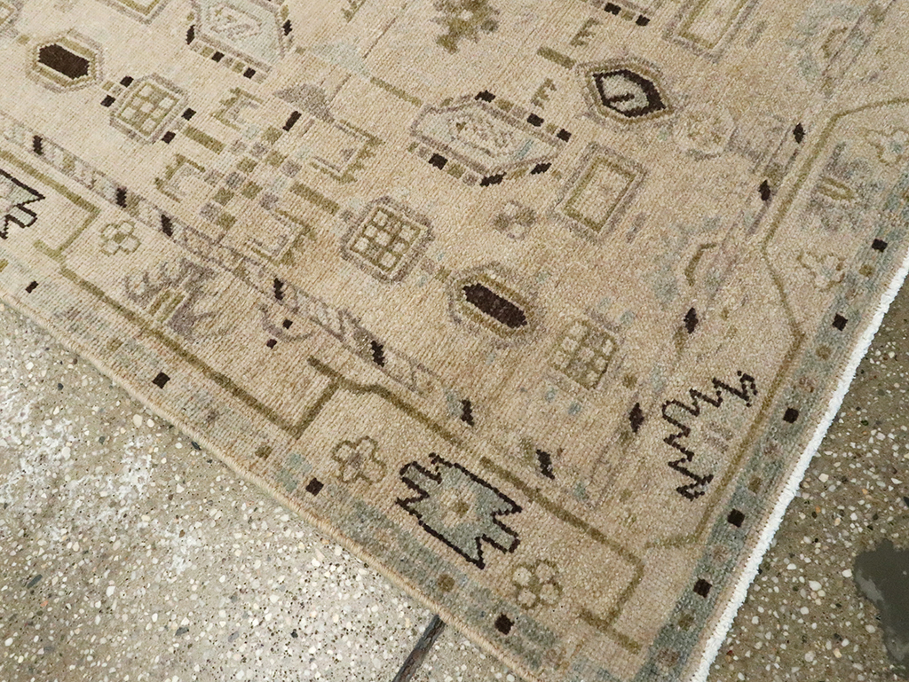 Vintage Persian Malayer Runner, No.23539 - Galerie Shabab