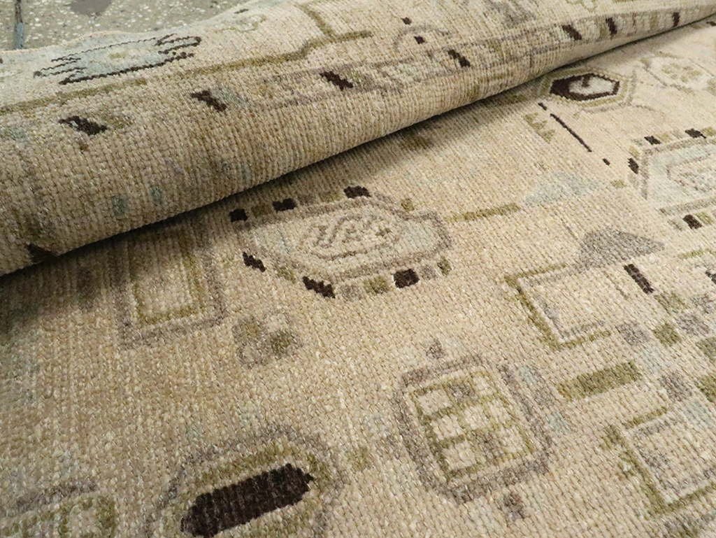 Vintage Persian Malayer Runner, No.23539 - Galerie Shabab