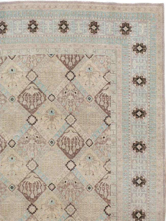 Vintage Persian Kashan Carpet, No.23545 - Galerie Shabab