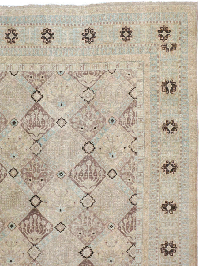 Vintage Persian Kashan Carpet, No.23545 - Galerie Shabab