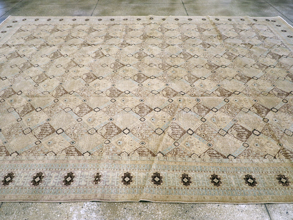 Vintage Persian Kashan Carpet, No.23545 - Galerie Shabab