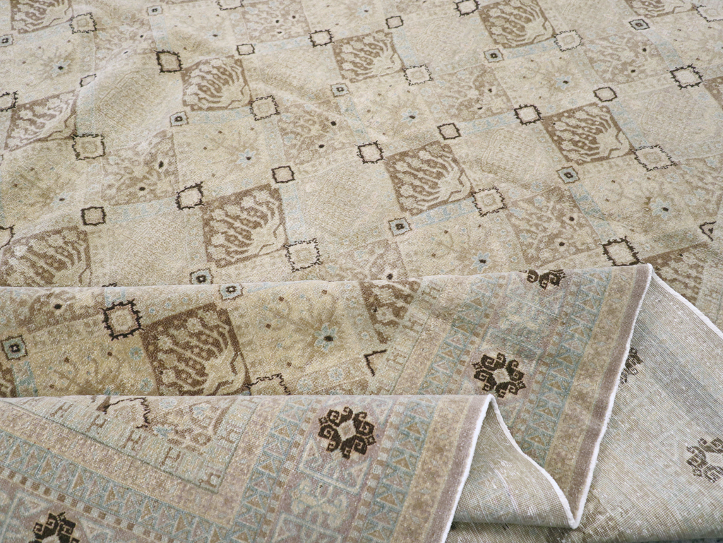 Vintage Persian Kashan Carpet, No.23545 - Galerie Shabab