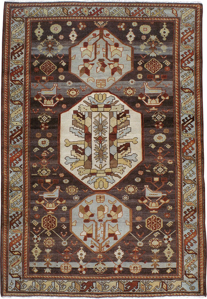 Vintage Persian Malayer Rug, No.23546 - Galerie Shabab