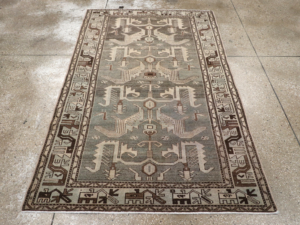 Vintage Persian Malayer Rug, No.23552 - Galerie Shabab