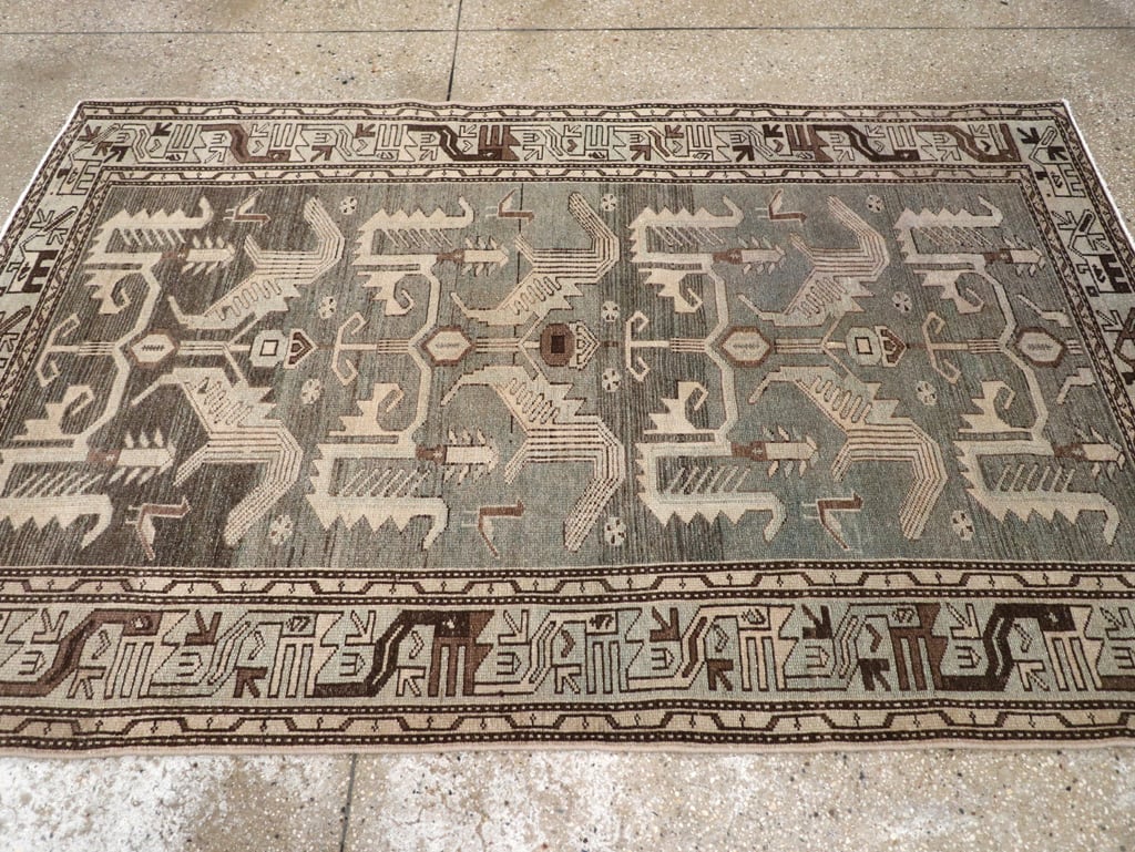 Vintage Persian Malayer Rug, No.23552 - Galerie Shabab