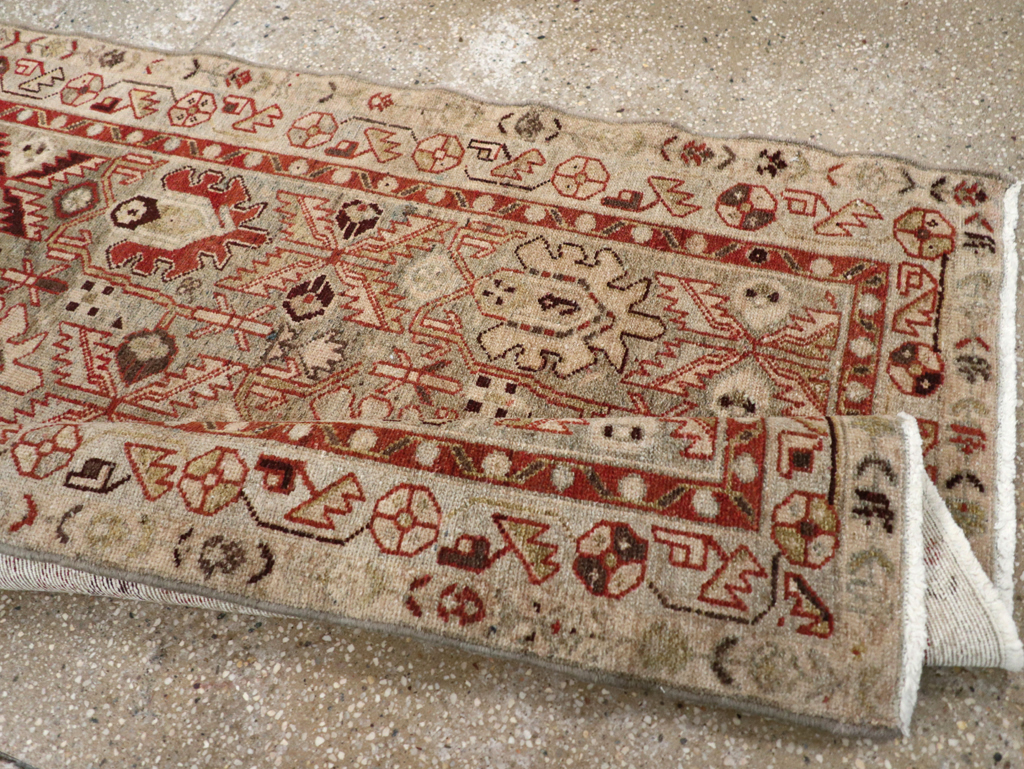 Vintage Persian Malayer Runner, No.23554 - Galerie Shabab