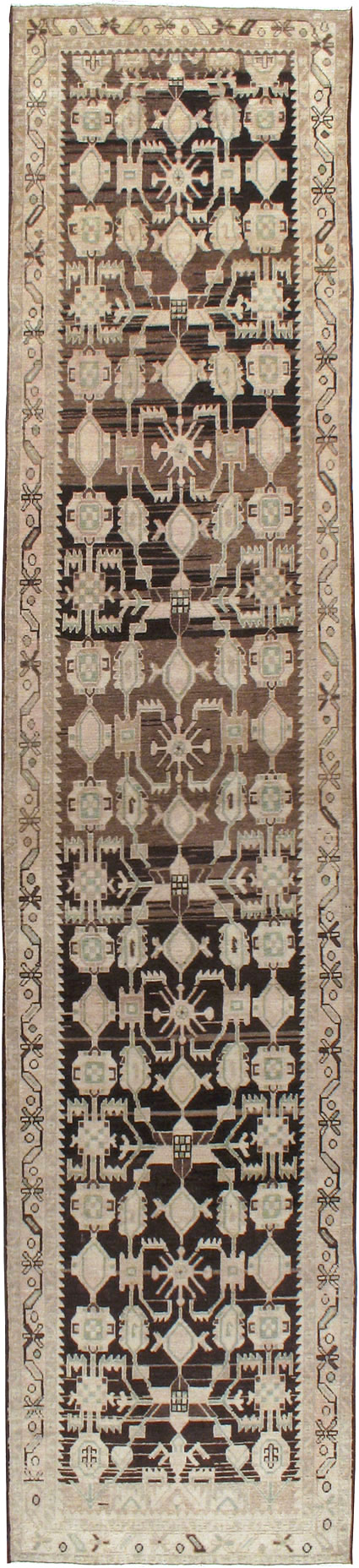 Vintage Persian Malayer Runner, No.23560 - Galerie Shabab