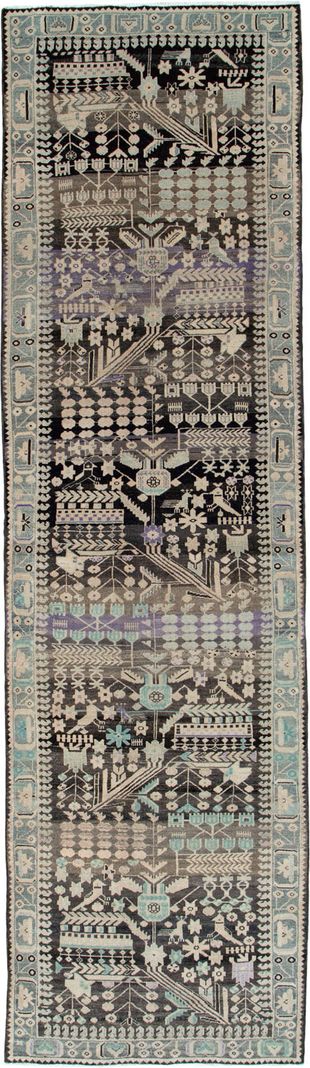 Vintage Persian Malayer Runner, No.23564 - Galerie Shabab