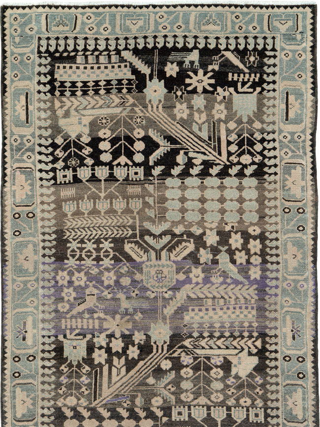 Vintage Persian Malayer Runner, No.23564 - Galerie Shabab