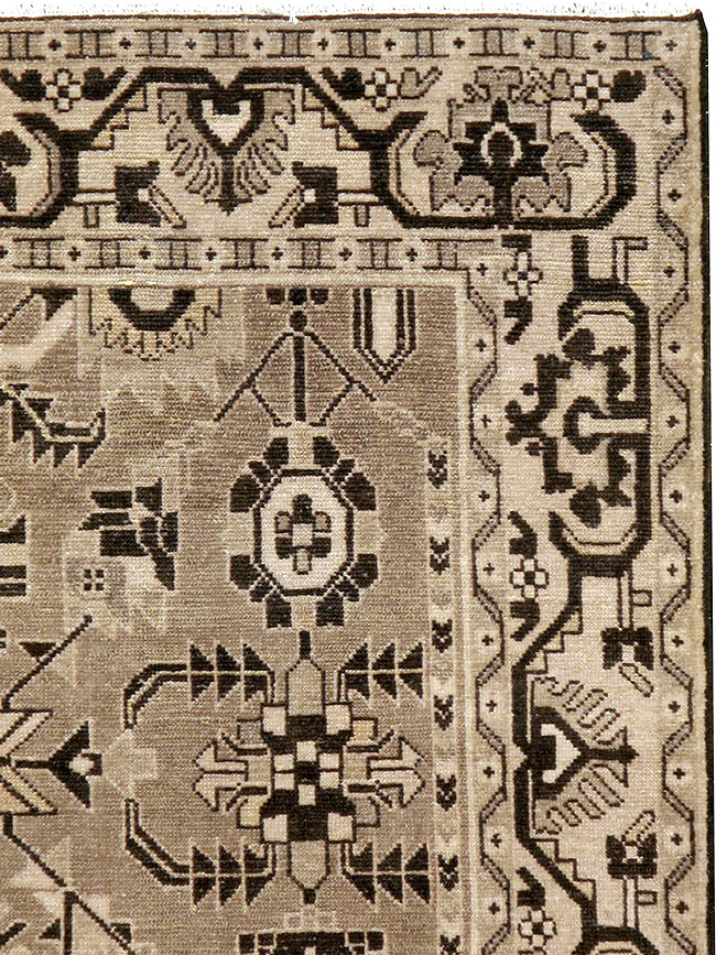 Vintage Persian Malayer Accent Rug, No.23567 - Galerie Shabab