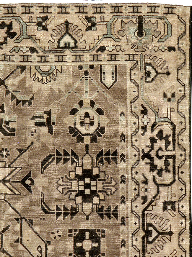 Vintage Persian Malayer Accent Rug, No.23567 - Galerie Shabab