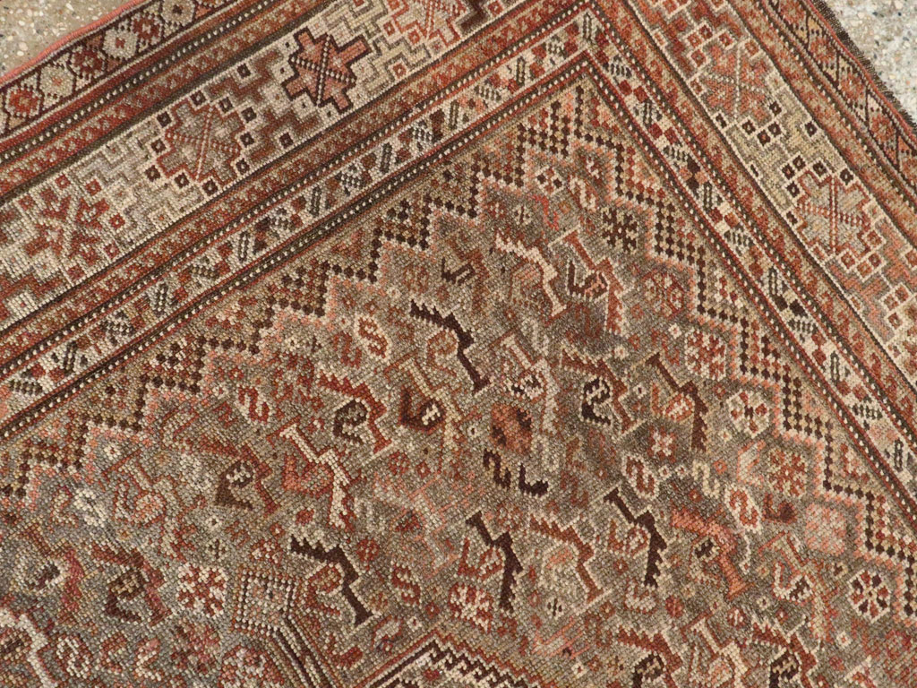 Antique Persian Afshar Accent Rug, No.23576 - Galerie Shabab