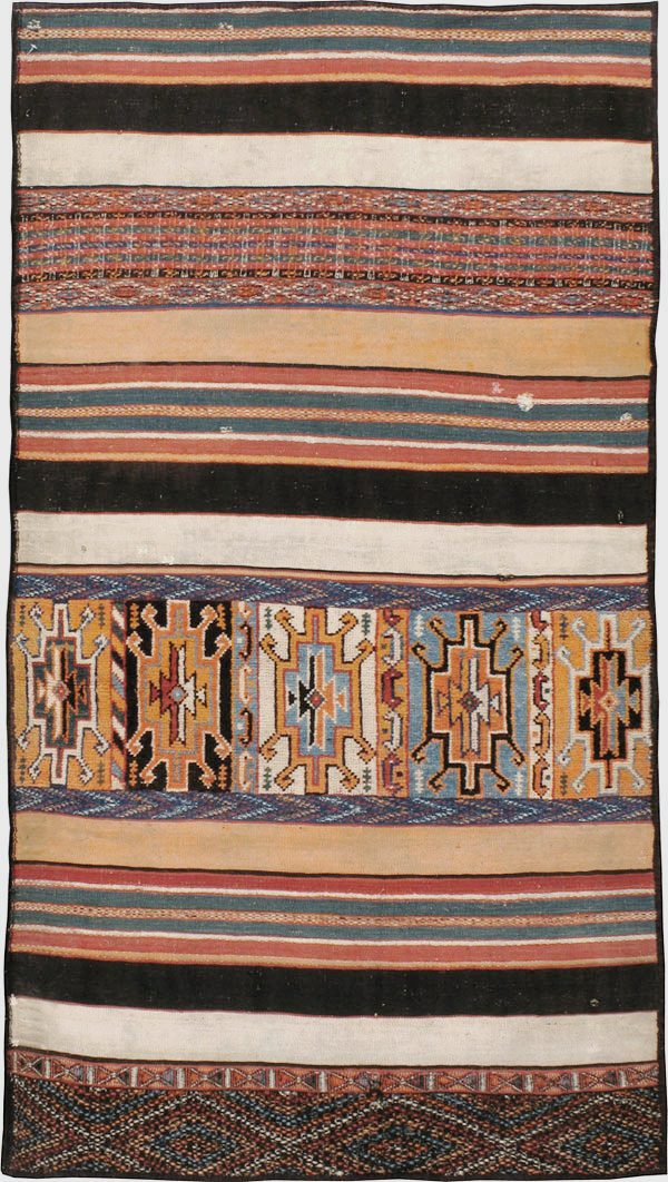 Vintage Persian Flat-weave Kilim, No.23578 - Galerie Shabab