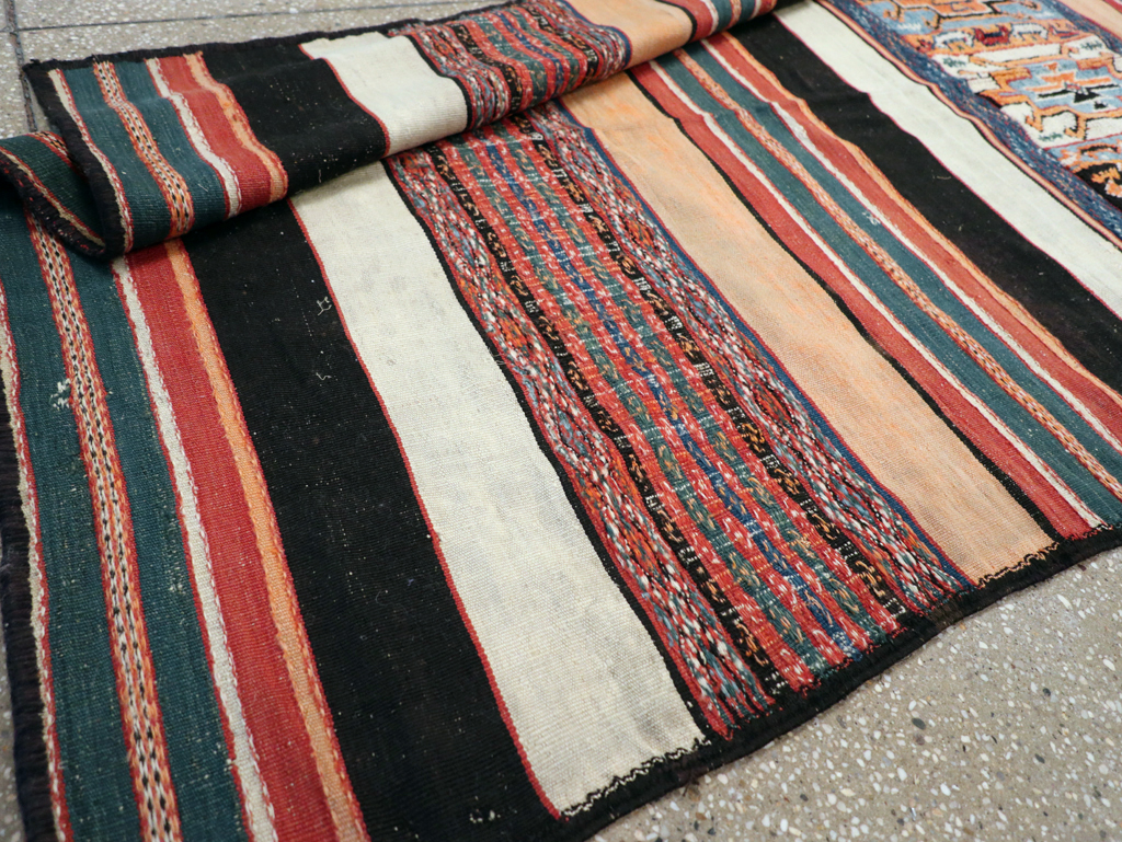 Vintage Persian Flat-weave Kilim, No.23578 - Galerie Shabab