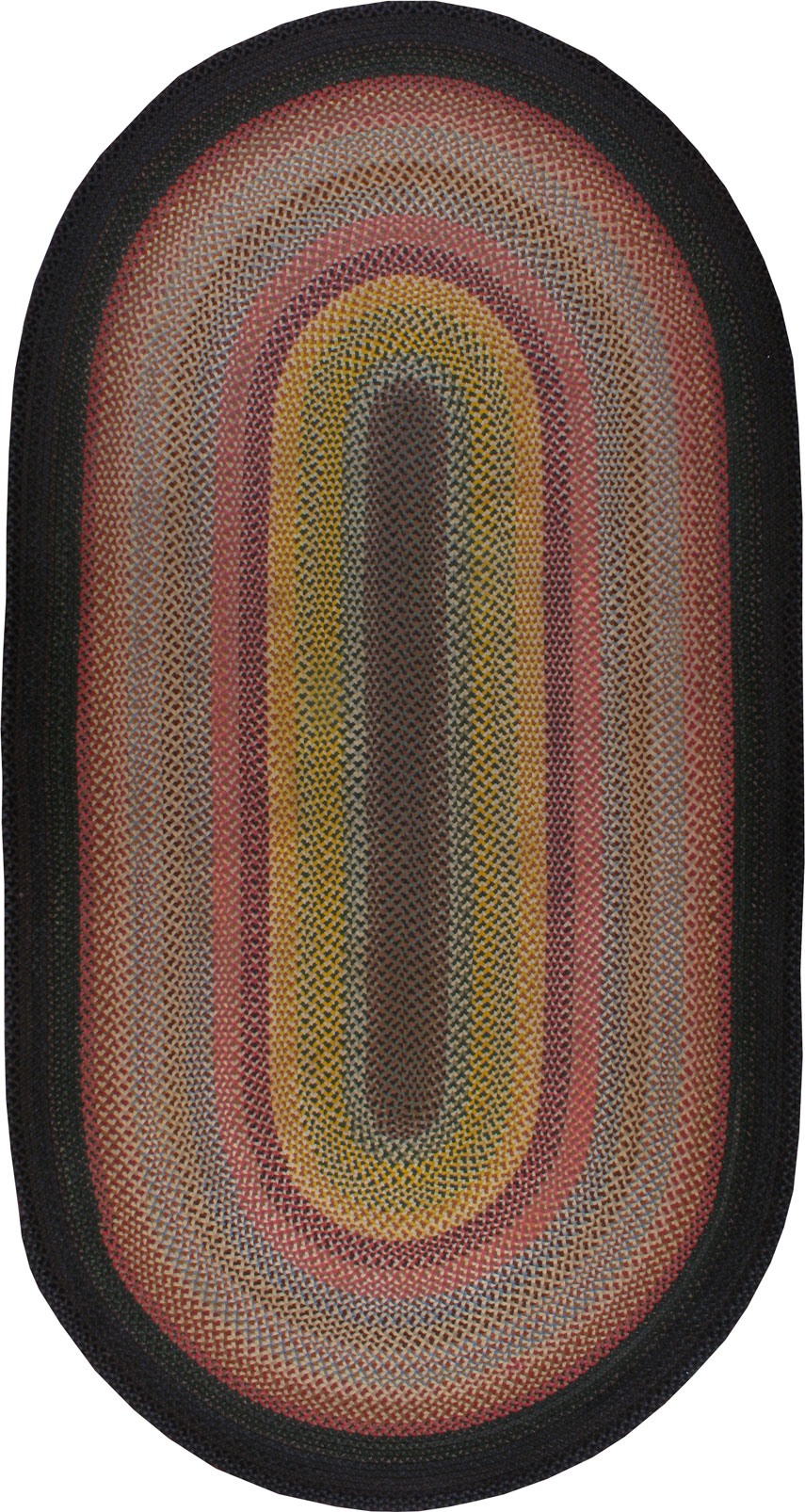 Vintage Braid Rug, No.23588 - Galerie Shabab