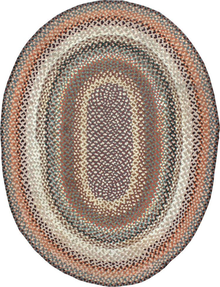 Vintage American Braid Rug, No.23589 - Galerie Shabab