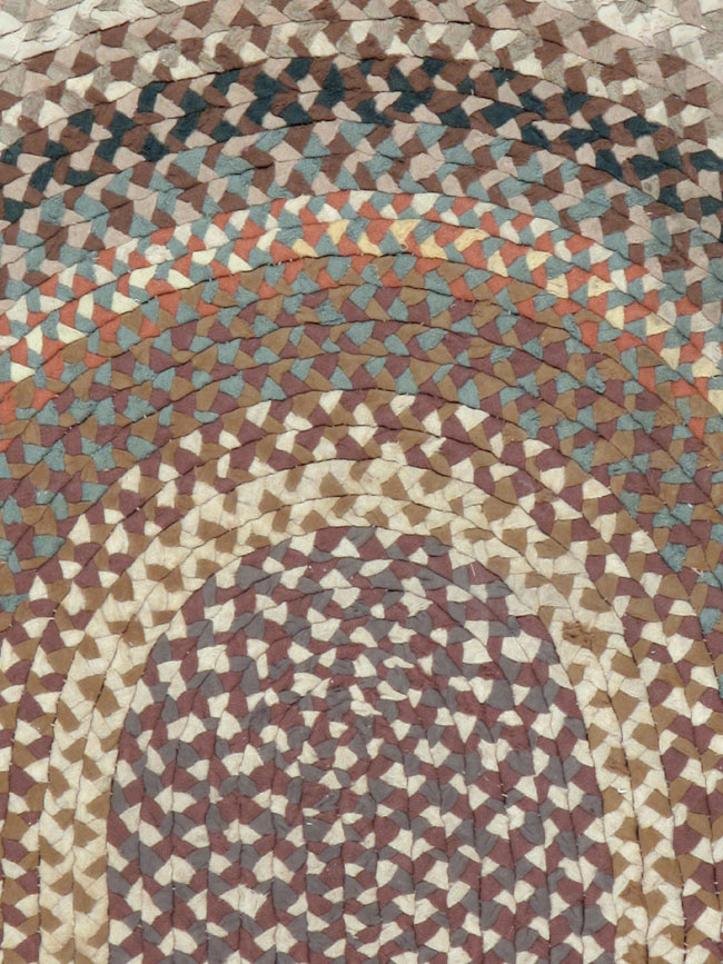 Vintage American Braid Rug, No.23589 - Galerie Shabab