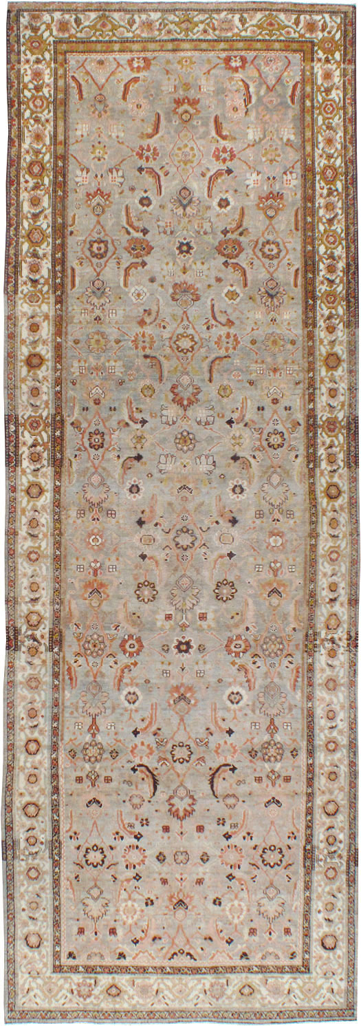 Vintage Persian Malayer Wide Gallery Runner, No.23606 - Galerie Shabab