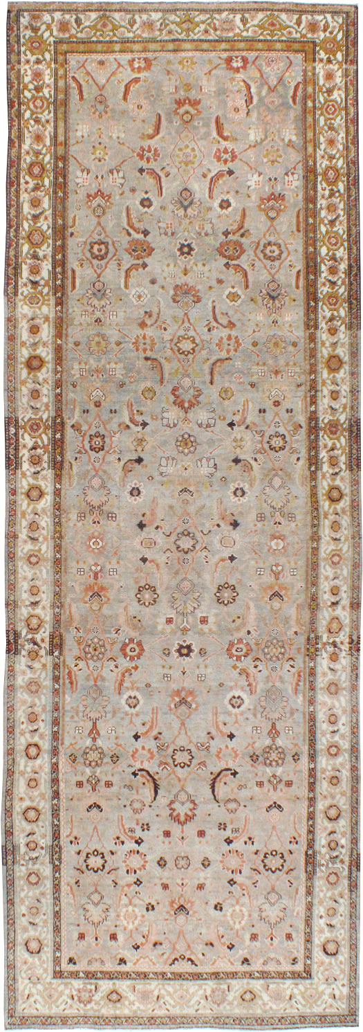 Vintage Persian Malayer Wide Gallery Runner, No.23606 - Galerie Shabab