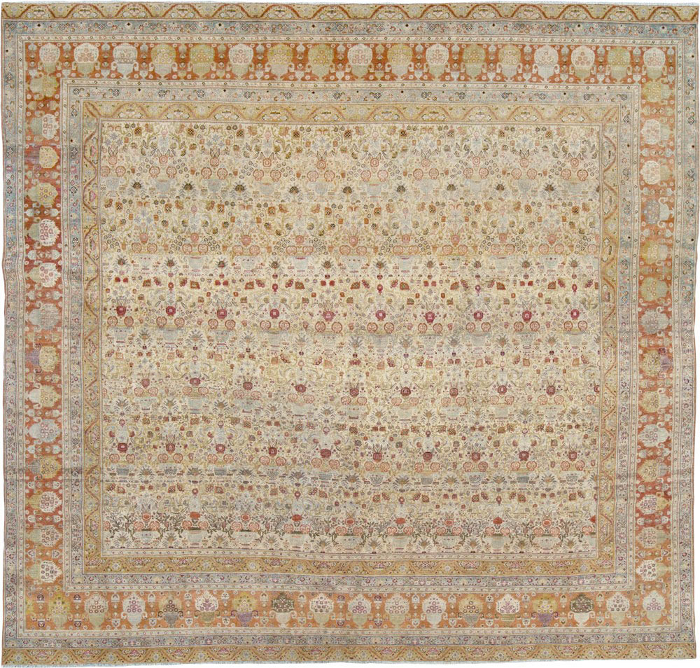 Antique Persian Tabriz Carpet, No.23608 - Galerie Shabab