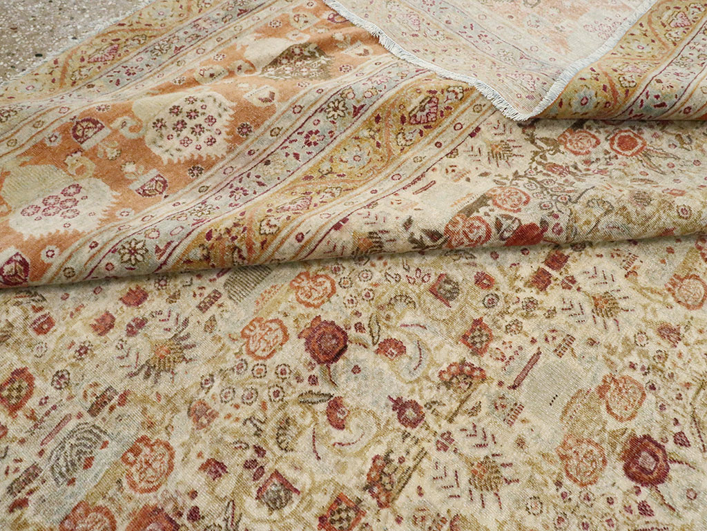 Antique Persian Tabriz Carpet, No.23608 - Galerie Shabab
