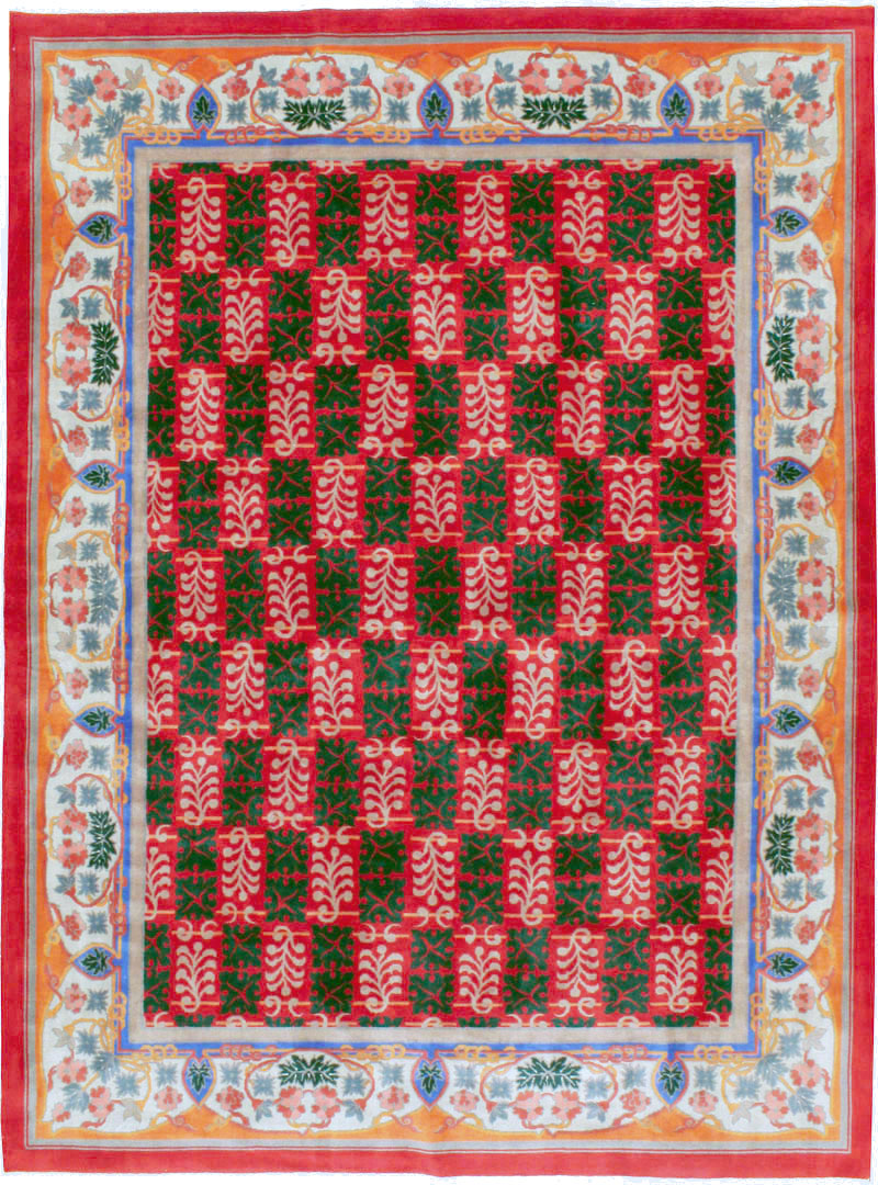 Vintage Chinese Art Deco Carpet, No.23612 - Galerie Shabab